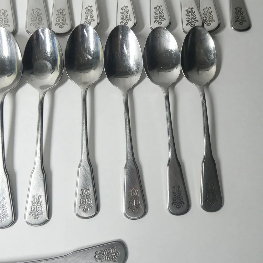 Oneida Village Pfaltzgraff Stainless Flatware Vintage 47pc Lot